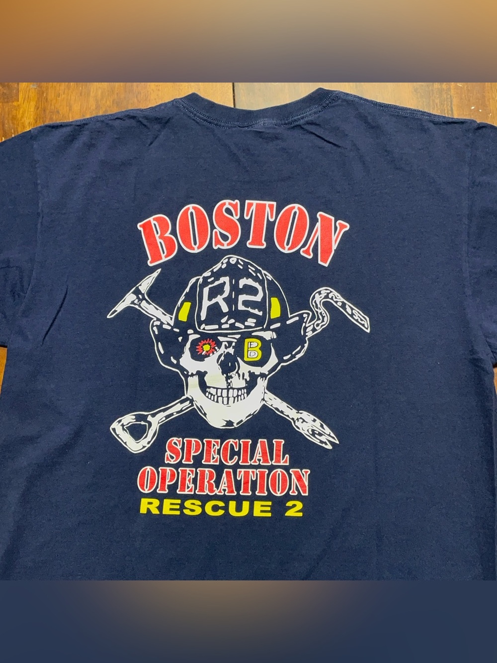 Boston Special Operations Rescue 2 Firefighter Graphic T-Shirt Mens XL